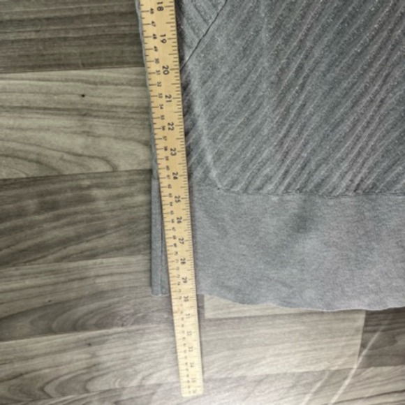 White House Black Market Womens Pullover Sweater Gray‎ Striped Short Sleeve M - Picture 4 of 12